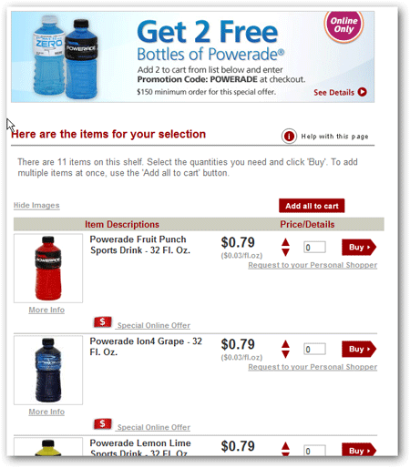 san francisco grocery promotion add products